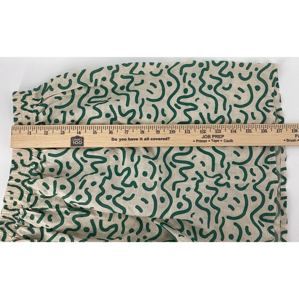 Fin & Vince NWT Pull-On Casual Shorts Size Large L Green White Smiley Face New - Picture 6 of 7